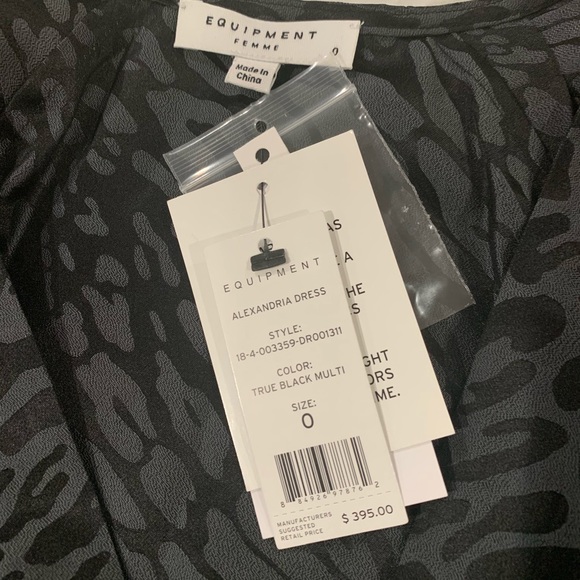 Equipment Alexandria Silk Dress Size 0 NWT - Picture 4 of 4